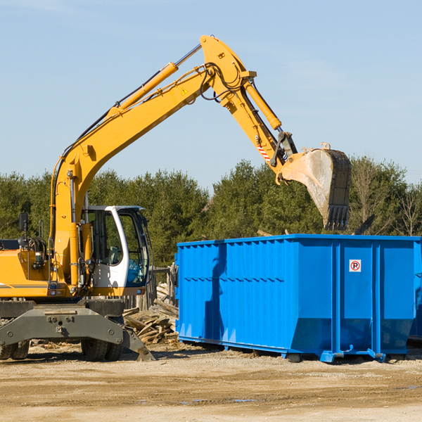 how many times can i have a residential dumpster rental emptied in Brasstown